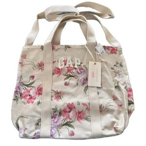 Gap x LoveShackFancy Kids Canvas Floral MINI Tote Olive Ivory NWT